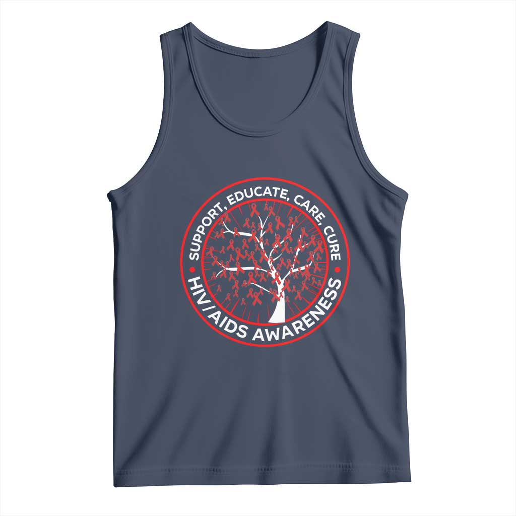 HIV AIDS Awareness Empowerment Gift Tank Top Support Educate Care Cure - Wonder Print Shop