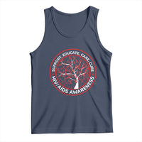 HIV AIDS Awareness Empowerment Gift Tank Top Support Educate Care Cure - Wonder Print Shop