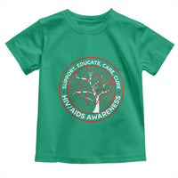 HIV AIDS Awareness Empowerment Gift Toddler T Shirt Support Educate Care Cure - Wonder Print Shop
