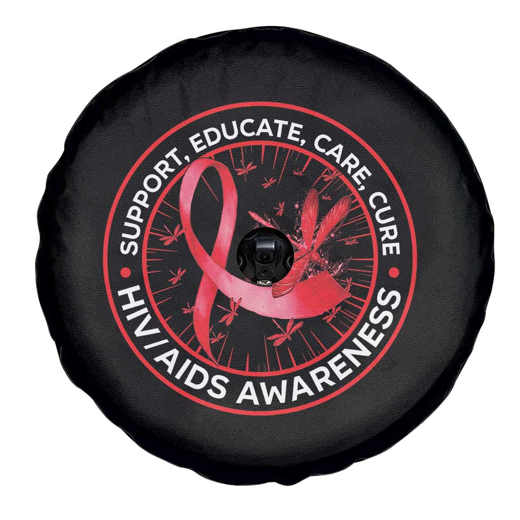 Support Educate Care Cure Spare Tire Cover HIV Awareness Month Gift - Wonder Print Shop