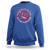 Support Educate Care Cure Sweatshirt HIV Awareness Month Gift - Wonder Print Shop