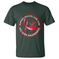 Support Educate Care Cure T Shirt HIV Awareness Month Gift - Wonder Print Shop