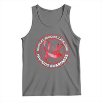 Support Educate Care Cure Tank Top HIV Awareness Month Gift - Wonder Print Shop