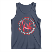 Support Educate Care Cure Tank Top HIV Awareness Month Gift - Wonder Print Shop