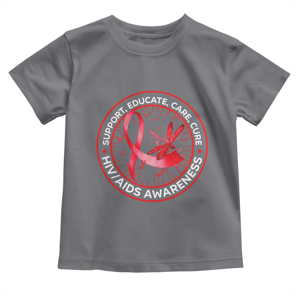Support Educate Care Cure Toddler T Shirt HIV Awareness Month Gift - Wonder Print Shop