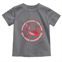 Support Educate Care Cure Toddler T Shirt HIV Awareness Month Gift - Wonder Print Shop
