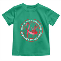 Support Educate Care Cure Toddler T Shirt HIV Awareness Month Gift - Wonder Print Shop