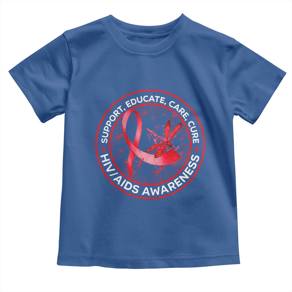 Support Educate Care Cure Toddler T Shirt HIV Awareness Month Gift - Wonder Print Shop
