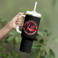 Support Educate Care Cure Tumbler With Handle HIV Awareness Month Gift - Wonder Print Shop