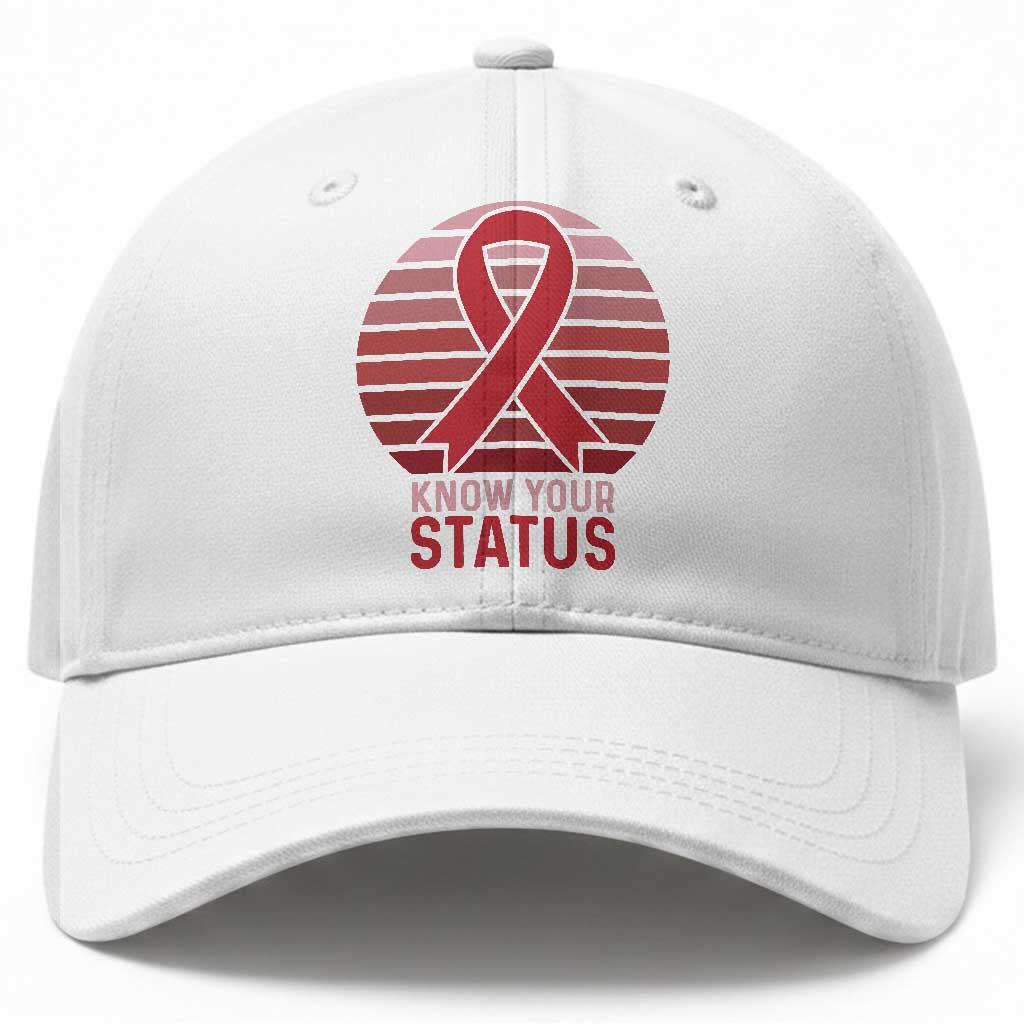 Know Your Status HIV Awareness Baseball Cap World Aids Day Gift