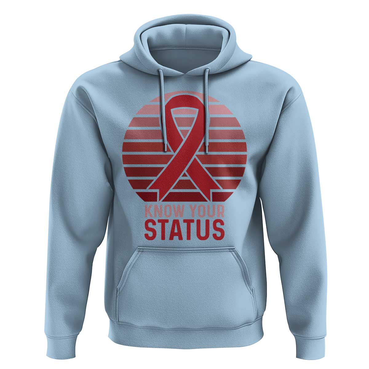 Know Your Status HIV Awareness Hoodie World Aids Day Gift - Wonder Print Shop