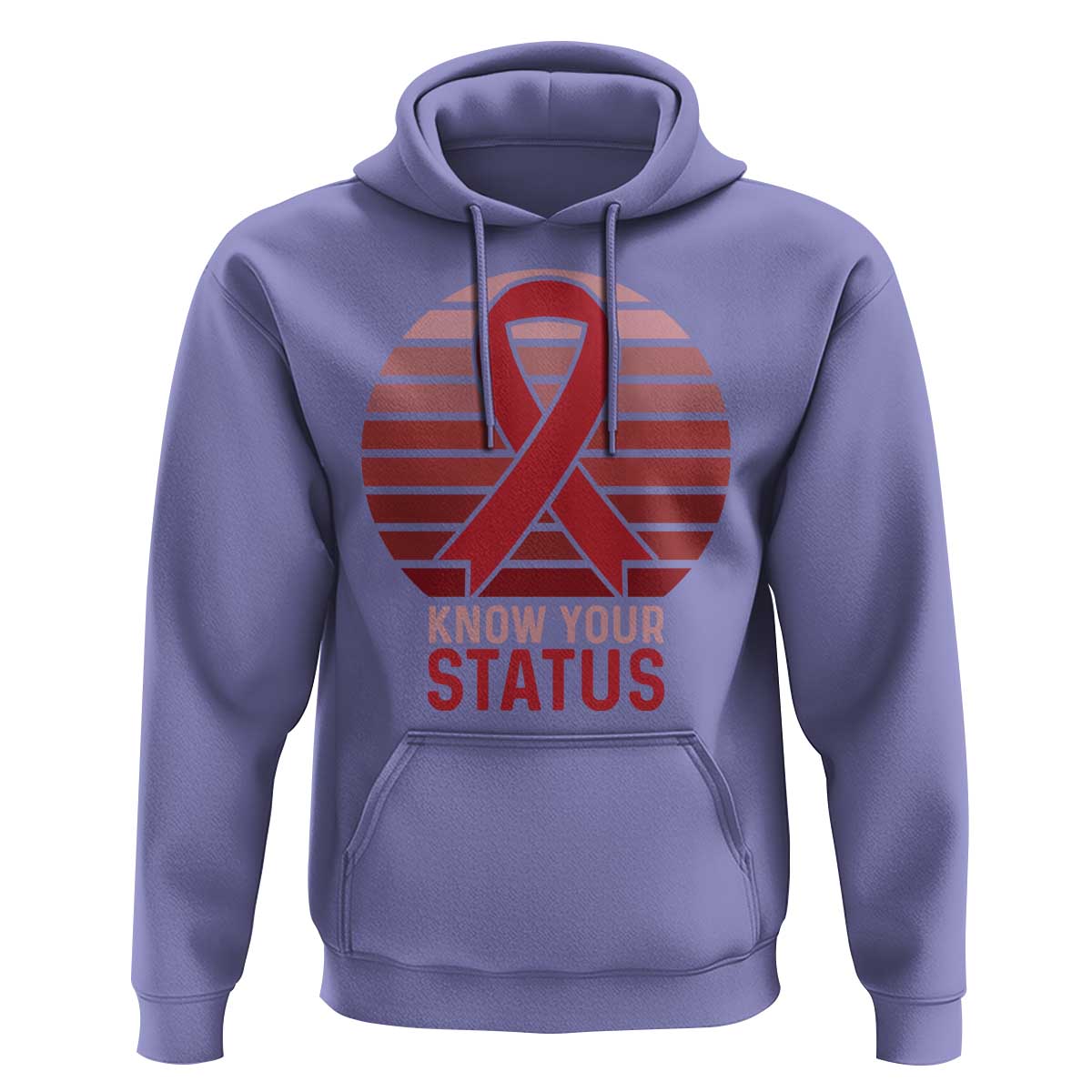 Know Your Status HIV Awareness Hoodie World Aids Day Gift - Wonder Print Shop