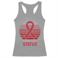 Know Your Status HIV Awareness Racerback Tank Top World Aids Day Gift - Wonder Print Shop