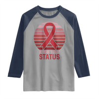 Know Your Status HIV Awareness Raglan Shirt World Aids Day Gift - Wonder Print Shop