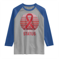 Know Your Status HIV Awareness Raglan Shirt World Aids Day Gift - Wonder Print Shop
