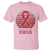 Know Your Status HIV Awareness T Shirt World Aids Day Gift - Wonder Print Shop