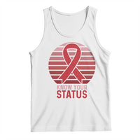 Know Your Status HIV Awareness Tank Top World Aids Day Gift - Wonder Print Shop