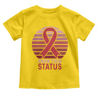 Know Your Status HIV Awareness Toddler T Shirt World Aids Day Gift - Wonder Print Shop