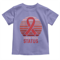 Know Your Status HIV Awareness Toddler T Shirt World Aids Day Gift - Wonder Print Shop