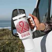 Know Your Status HIV Awareness Tumbler With Handle World Aids Day Gift - Wonder Print Shop