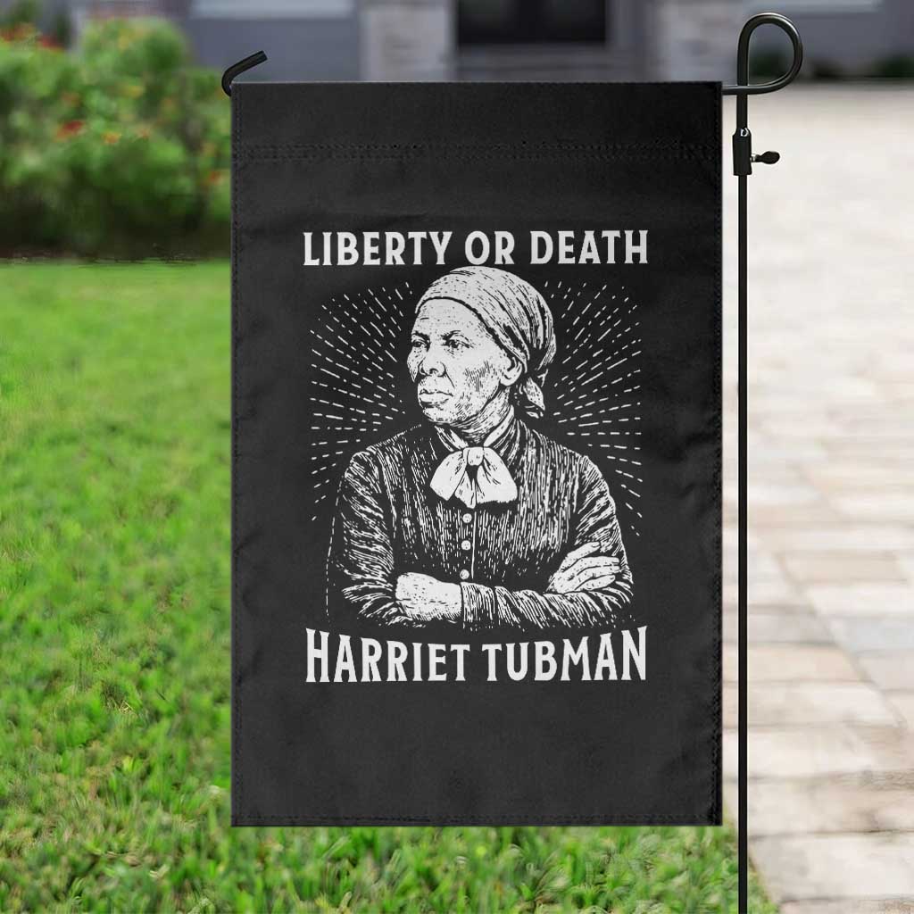 Harriet Tubman Liberty Or Death Garden Flag Female Empowerment History Gift - Wonder Print Shop