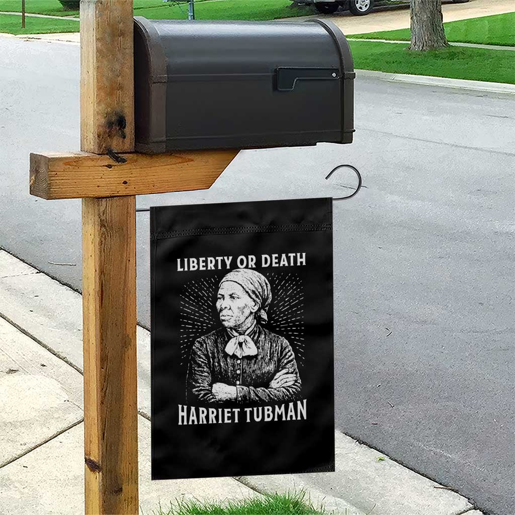 Harriet Tubman Liberty Or Death Garden Flag Female Empowerment History Gift - Wonder Print Shop