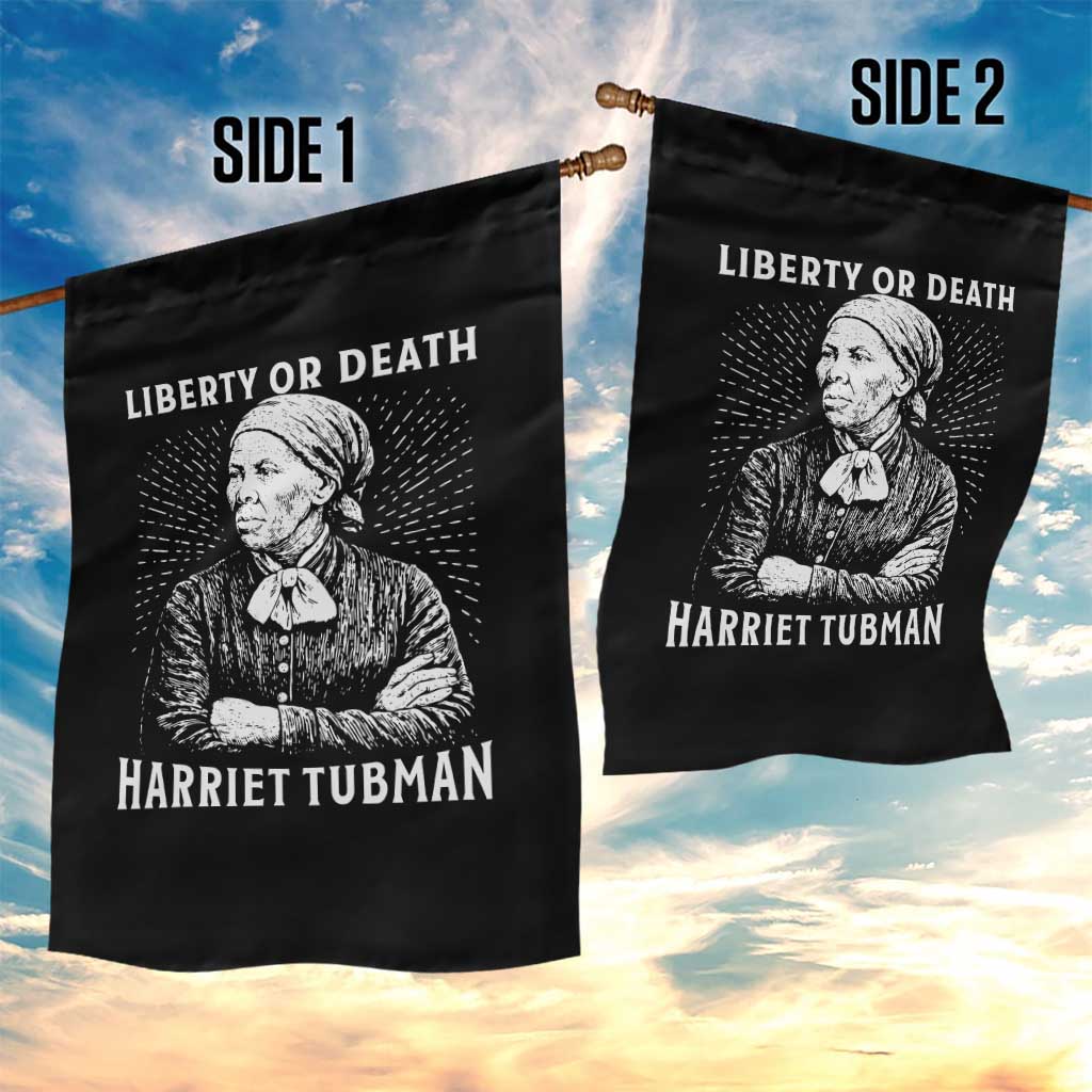 Harriet Tubman Liberty Or Death Garden Flag Female Empowerment History Gift - Wonder Print Shop