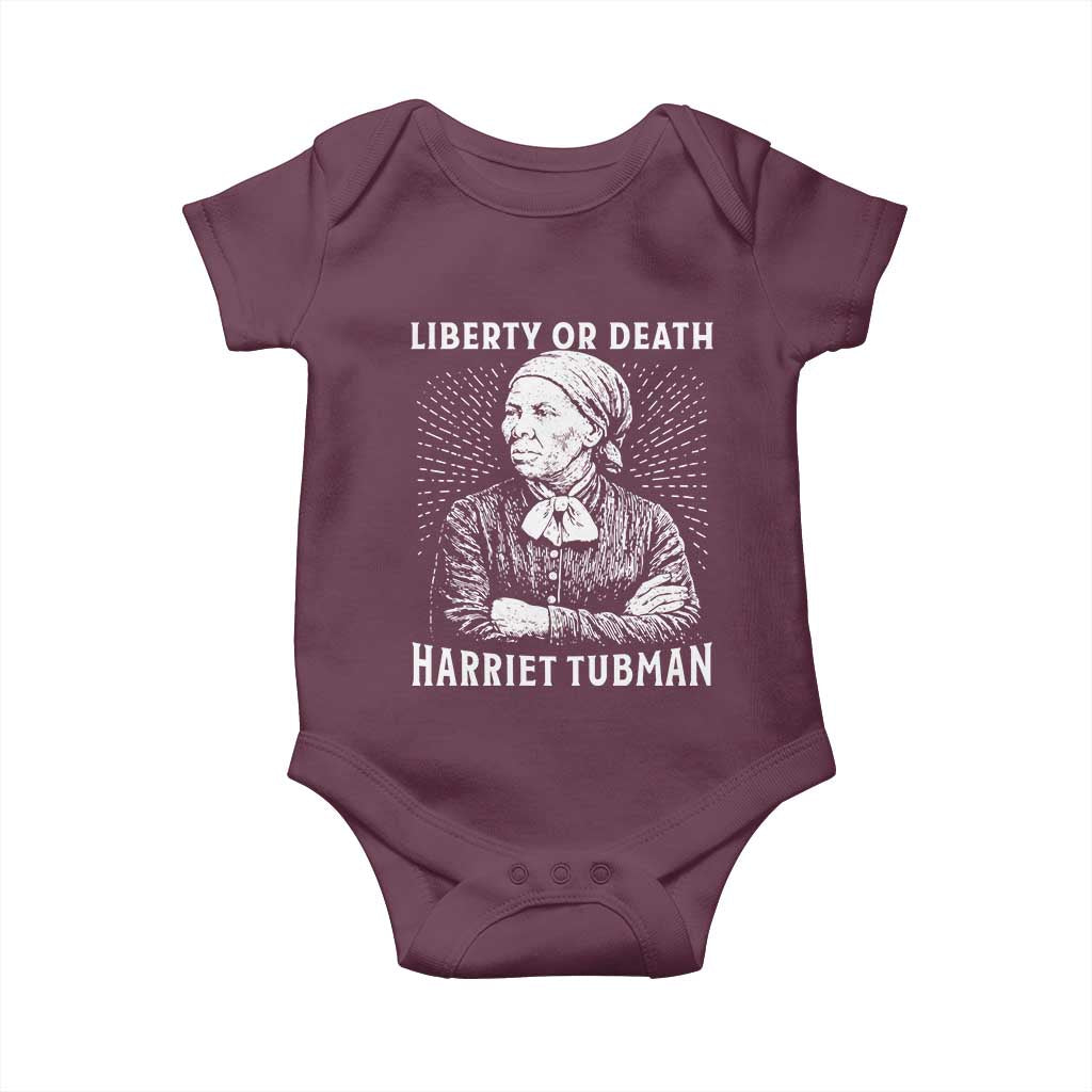 Harriet Tubman Liberty Or Death Baby Onesie Female Empowerment History Gift - Wonder Print Shop