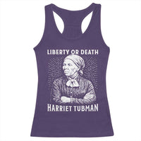 Harriet Tubman Liberty Or Death Racerback Tank Top Female Empowerment History Gift - Wonder Print Shop