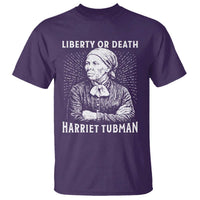 Harriet Tubman Liberty Or Death T Shirt Female Empowerment History Gift - Wonder Print Shop