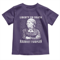 Harriet Tubman Liberty Or Death Toddler T Shirt Female Empowerment History Gift - Wonder Print Shop