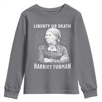 Harriet Tubman Liberty Or Death Youth Sweatshirt Female Empowerment History Gift - Wonder Print Shop