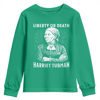 Harriet Tubman Liberty Or Death Youth Sweatshirt Female Empowerment History Gift - Wonder Print Shop