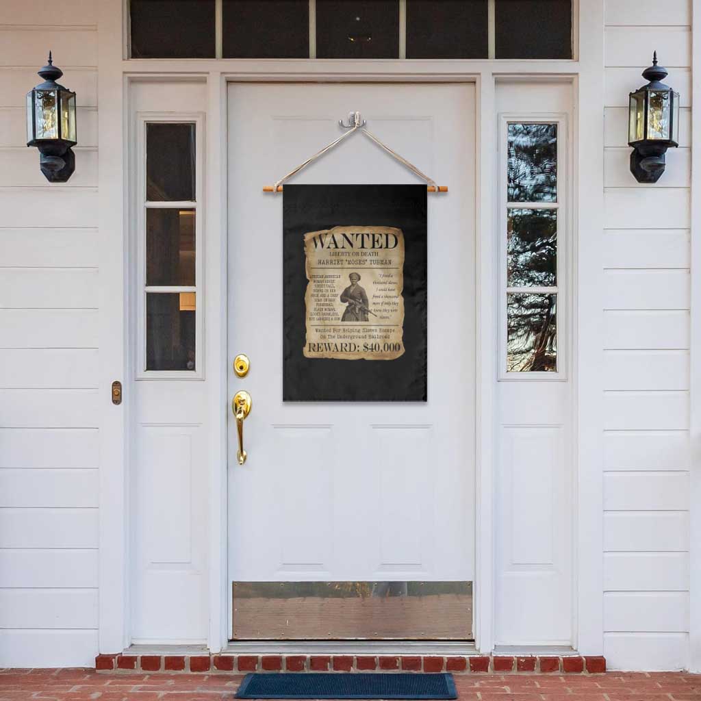 Vintage Harriet Tubman Poster Garden Flag Wanted For Helping Slaves Escape - Wonder Print Shop