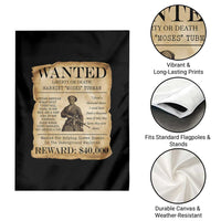 Vintage Harriet Tubman Poster Garden Flag Wanted For Helping Slaves Escape - Wonder Print Shop