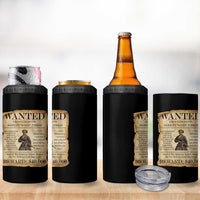 Vintage Harriet Tubman Poster 4 in 1 Can Cooler Tumbler Wanted For Helping Slaves Escape - Wonder Print Shop
