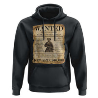 Vintage Harriet Tubman Poster Hoodie Wanted For Helping Slaves Escape - Wonder Print Shop