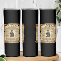Vintage Harriet Tubman Poster Skinny Tumbler Wanted For Helping Slaves Escape - Wonder Print Shop