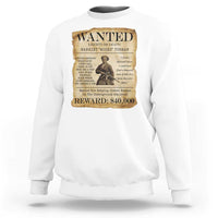 Vintage Harriet Tubman Poster Sweatshirt Wanted For Helping Slaves Escape - Wonder Print Shop
