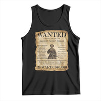 Vintage Harriet Tubman Poster Tank Top Wanted For Helping Slaves Escape - Wonder Print Shop