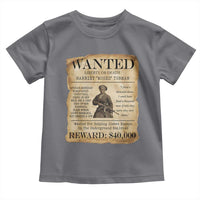 Vintage Harriet Tubman Poster Toddler T Shirt Wanted For Helping Slaves Escape - Wonder Print Shop