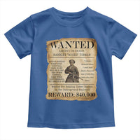 Vintage Harriet Tubman Poster Toddler T Shirt Wanted For Helping Slaves Escape - Wonder Print Shop