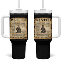Vintage Harriet Tubman Poster Tumbler With Handle Wanted For Helping Slaves Escape - Wonder Print Shop