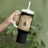 Vintage Harriet Tubman Poster Tumbler With Handle Wanted For Helping Slaves Escape - Wonder Print Shop