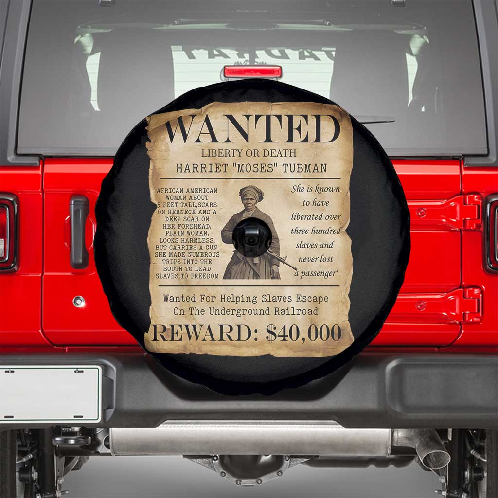 Harriet Tubman Wanted Reward Poster Spare Tire Cover Liberty Or Death - Wonder Print Shop