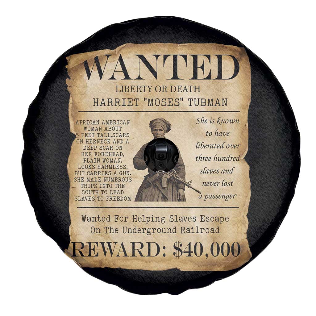 Harriet Tubman Wanted Reward Poster Spare Tire Cover Liberty Or Death - Wonder Print Shop