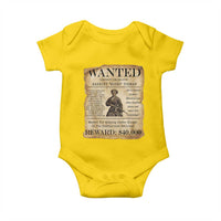 Harriet Tubman Wanted Reward Poster Baby Onesie Liberty Or Death - Wonder Print Shop