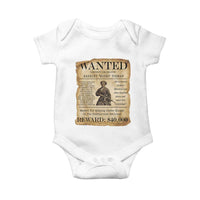 Harriet Tubman Wanted Reward Poster Baby Onesie Liberty Or Death - Wonder Print Shop