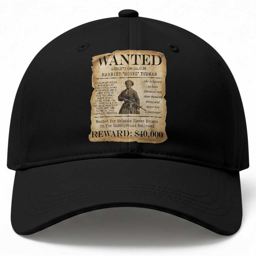 Harriet Tubman Wanted Reward Poster Baseball Cap Liberty Or Death