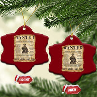 Harriet Tubman Wanted Reward Poster Ceramic Ornament Liberty Or Death - Wonder Print Shop